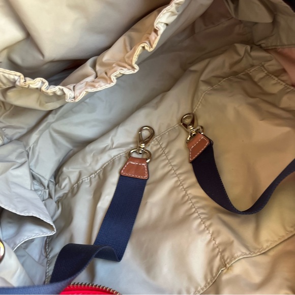 KATE SPADE Nylon Stripe Summer XL Tote Shoulder Bag Diaper Bag - Picture 12 of 14